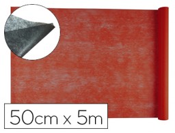 Rollo tejido sin tejer Liderpapel 25g/m² 0,5x5m. rojo